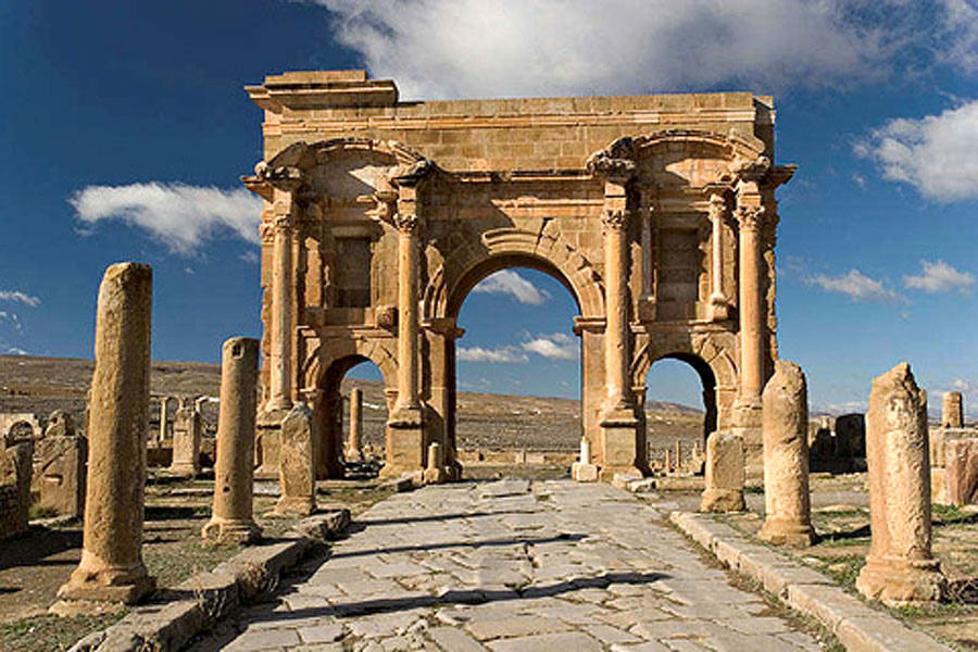 Timgad Roman ruins Algeria